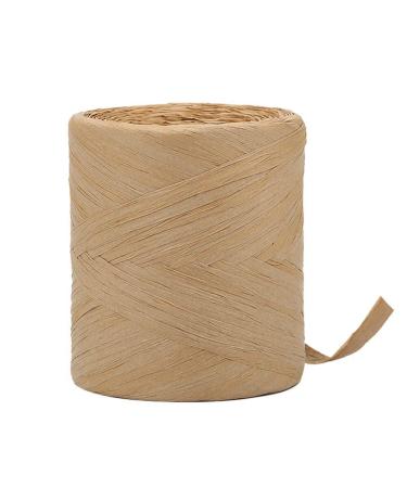 Tenn Well Paper Raffia Ribbon  1/4 Inch by 218 Yards Craft Paper Twine Ribbon for Gift Wrapping  Crafting  Crocheting  DIY Decoration (Kraft)