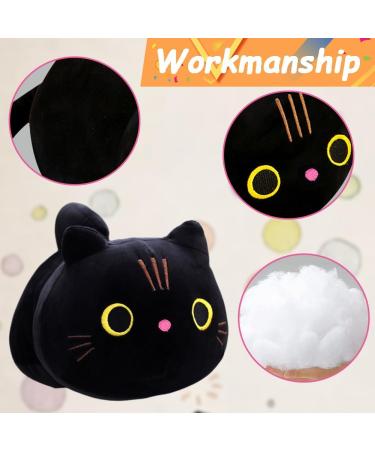 Black Cat Plush Doll 35CM Black Cat Plush Toy Black Cat Gifts For Girls Stuffed Black Cat Animal Plush Toys Black Cat Plush Pillow Super Soft Stuffed Toy Black Cat Gift - Buy Online on SooperMarket.com