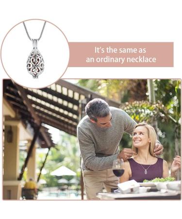MAIXIANGGUOJI Ashes Keepsake Hollow Urn Necklace with Funnel Kit Waterdrop Ashes Cremation Jewellery for Dogs Cats Pet Ashes - Buy Online on SooperMarket.com