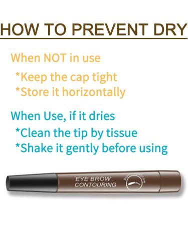 Upgrade Waterproof Microblading Eyebrow Pen - 24HR Long Lasting, Smudge-proof, Natural Look - Light Brown - Buy Online on SooperMarket.com