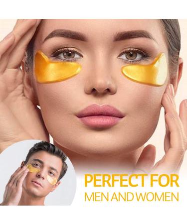 Gold Eye Lip Mask Set - 20pcs Under Eye Patches & 10pcs Collagen Lip Masks - Hydrating Treatment for Dry Lips and Dark Circles - Buy Online on SooperMarket.com