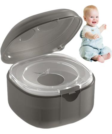 Neamou Stylish Pacifier Container & Clips Box - Universal Portable Gray Storage for Pacifier Accessories - Buy Online on SooperMarket.com