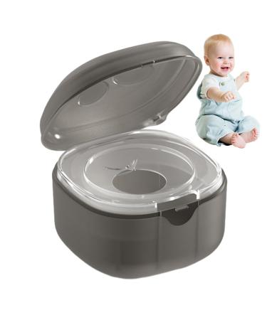 Shenrongtong pacifier organizer pacifier bag |Universal portable stylish pacifier bag cover pacifier container storage for pacifier accessories gray