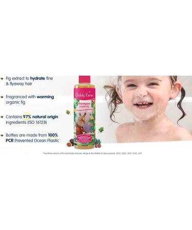 Childs Farm Organic Fig Kids Shampoo 250ml - Gentle Detangling & Nourishing Formula for Fine Hair | Suitable for Dry, Sensitive, Eczema-prone Skin & Scalp - Buy Online on SooperMarket.com
