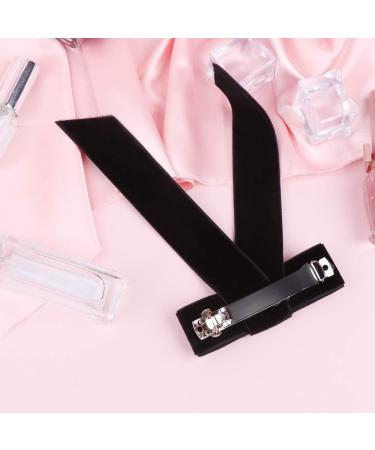 Minkissy Satin Ribbon Hair Bow Big Hair Bows Bowknot Hair Scrunchies Hair Barrettes Collection for Women Girls (Black) Women's Fashion Scarves - Buy Online on SooperMarket.com