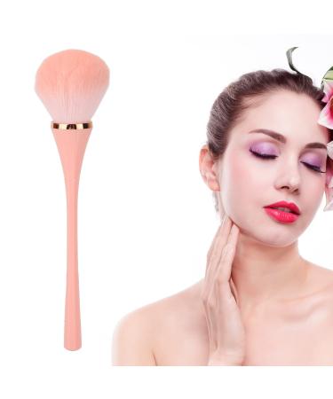 Loose Powder Blush Brush Professional Soft Bristles Makeup Brush with Ergonomic Handle Blush Brush with Strong Powder Grasping Power Skin Friendly Cosmetic Tool for Makeup Artist Novice(Pink)