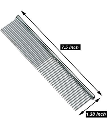 Pet Steel comb Pet Grooming Tool for Dog 7 1/2" - Buy Online on SooperMarket.com