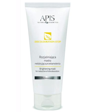 APIS Discolouration-STOP Lightening Mask | Brightening Facial Care with Grapefruit & Cucumber | Reduce Discoloration | 200 ml - Buy Online on SooperMarket.com