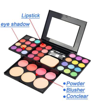 Jojomis 39Color Foldable Cosmetic Set Blusher Powder Eye Shadow Makeup Lipstick - Buy Online on SooperMarket.com