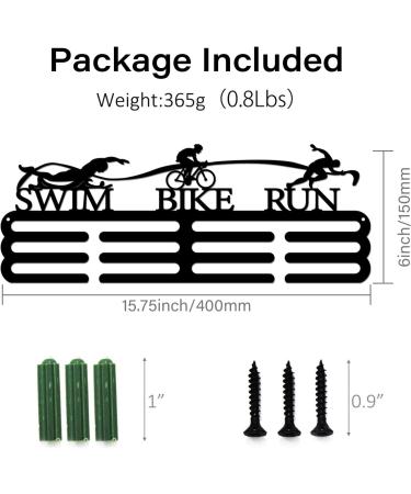 Superdant Triathlon Medal Hanger - Iron Sports Medals Display Frame - Buy Online on SooperMarket.com