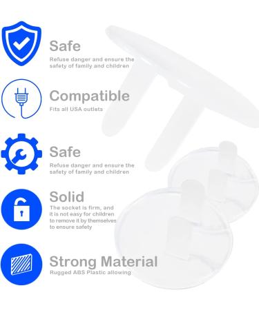 Child Proof Outlet Covers (38PCS) - Easy Install & Secure Electric Plug Protectors - Buy Online on SooperMarket.com