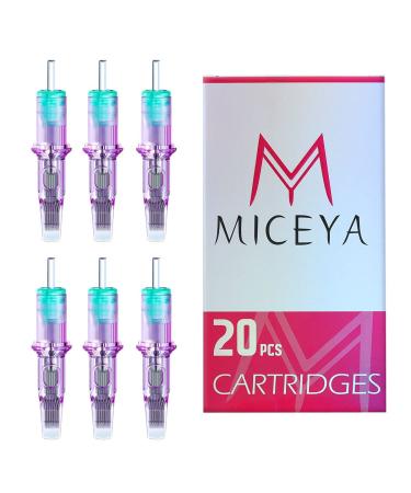 MICEYA Disposable 9M1 Tattoo Cartridge Needles #12 Standard Regular 9 Single Stack Magnum - 20Pcs - Buy Online on SooperMarket.com