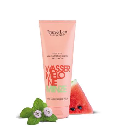 Jean & len shower gel watermelon & mint suitable for all skin types vegan care complex for a refreshing skin feeling pH skin ideal vegan shower gel 250 ml 250 ml (1-pack) watermelon & mint