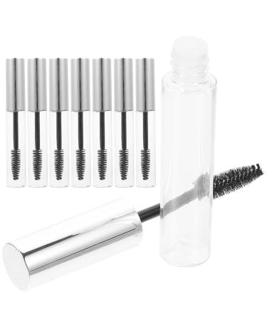 Housoutil 8pcs Mascara Empty Tube Clear Mascara Lash Shampoo Eyelash Brush Tube Liquid Miss Eye Gloss