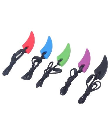 Buy Chew Collar Safety 5 Pack | Tooth Shape Silicone Sensory Relief for Anxiety | Heat Resistant | Worldwide Shipping - Buy Online on SooperMarket.com