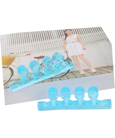 Silicone Gel Shoe Separator Pair for Valgus Adjuster & Lengthening - Blue Orthotic Shoe Padding for Comfort and Support - Buy Online on SooperMarket.com