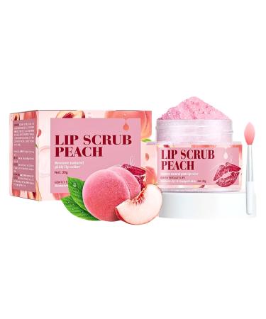Peach Lip Scrub Peach Lip Scrub Exfoliating Lip Exfoliator for Lip Line Wrinkle Lip Care Exfoliator Lip Scrubs to Remove Dead Skin Repair Lip Mask for Dry Chapped Lips