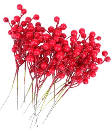 ABOOFAN 48 Pcs Christmas Greenery Garland Christmas Party Favors Artificial Pine Picks Christmas Floral Picks Red Berries Picks Christmas Berry Picks Diy Artificial Pine Tree Branch - Buy Online on SooperMarket.com