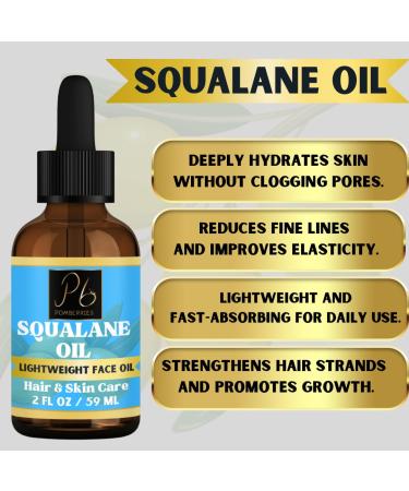 Pure Plant-Based Squalane Oil for Face & Body - Anti-Aging Lightweight Non-Greasy Skin Care - Buy Online on SooperMarket.com