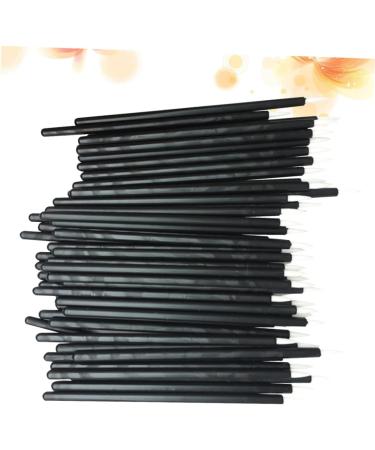 BELLIFFY 100pcs Eye Makeup Tools Eyeliner Smudge Brush Lip Scrubber Tool Eyeliner Applicator Tool 15cmX10cm Black - Buy Online on SooperMarket.com