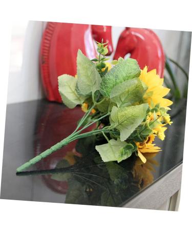 Zerodeko 2pcs 4 Artificial Sunflower Bouquet Simulation Flower Premium Material Yellow Sunflowers Decor Silk Sunflowers Artificial Flower Bouquet Fake Sunflower Props - Buy Online on SooperMarket.com