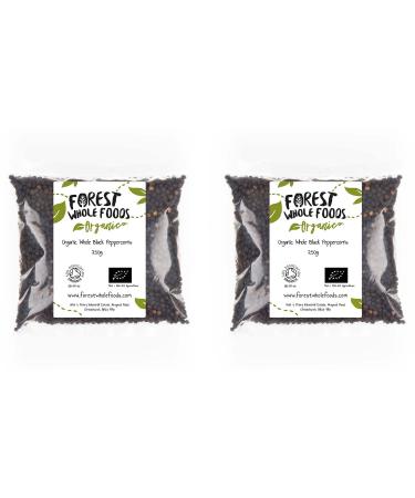 Forest Whole Foods - Organic Whole Black Peppercorns (500g) 500 g (Pack of 1)