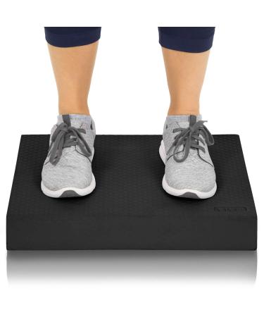Vive Balance Pad - Foam Large Yoga Mat Trainer for Physical Therapy, Stability Workout, Knee and Ankle Exercise, Strength Training, Rehab - Chair Cushion for Adults, Kids, and Travel Black