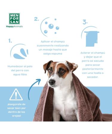 MENFORSAN Odour Eliminating Dog Shampoo - Removes Bad Odours Talc Infused 1L Best Pet Care for Fresh & Clean Coats - Buy Online on SooperMarket.com
