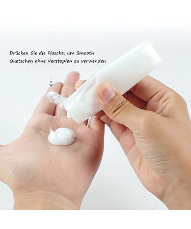 Voarge 10-Pack 30ml Plastic Travel Bottles Set | Refillable Cosmetics Containers for Shampoo Conditioner & Lotion - Buy Online on SooperMarket.com