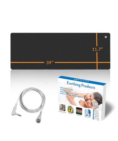 Grounding Mat for Better Sleep and Working Grounding Pad for Less Pain Reduce Stress Grounding Sheet (11.7IN * 39IN)