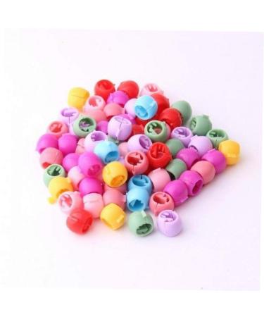 Mini-hair-gripper-women girl Nice candy-color-hair-clip plastic braid hair needles pearl-grain head cover hair jewelry 80 pcs