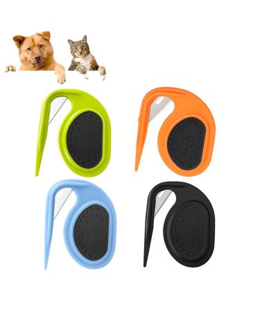 PET Knotting Comb 2024 NEW DEFORTMENT CAT CAT HAIR KNOT 3-in-1 multifunction massage hair removal comb for removal of matted and loose hair (4PCS-A+B+C)