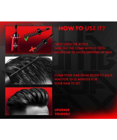 UrbanGabru Aqua Hair Comb Wax - 2-in-1 Men's Styling Wax for Strong Hold & Wet Look | 6.67 Fl Oz - International Shipping Available - Buy Online on SooperMarket.com