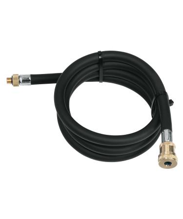 SKS accessory hose with brass nipple for DV/SV for racing compressor black 50 x 2 x 2 cm