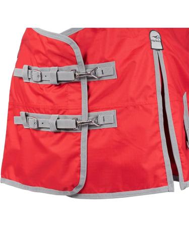 Equinate Rain Blanket Springfield Turnout Blanket with Fleece - 165cm Red | Buy Internationally - Buy Online on SooperMarket.com