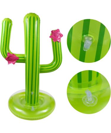 UNIME Inflatable Cactus Ring Toss Game Set Target Toss Floating Swimming Ring Toss Includes Inflatable Cactus 4 Color Rings for Fiesta Party Accessories Hawaiian Pool Beach Party Decoration Supplies - Buy Online on SooperMarket.com