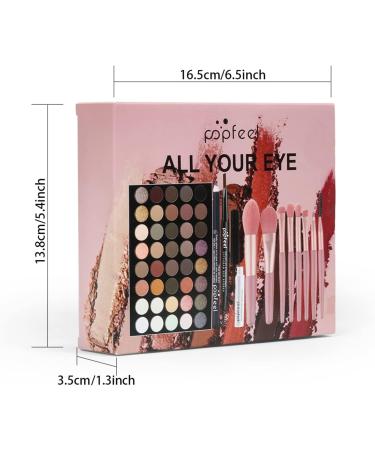 RoseFlower Professional Makeup Set with Eyeshadow Palette, Brush Set, and Gift Box - Perfect for Women, Girls, and Teenagers | B #6 - Buy Online on SooperMarket.com