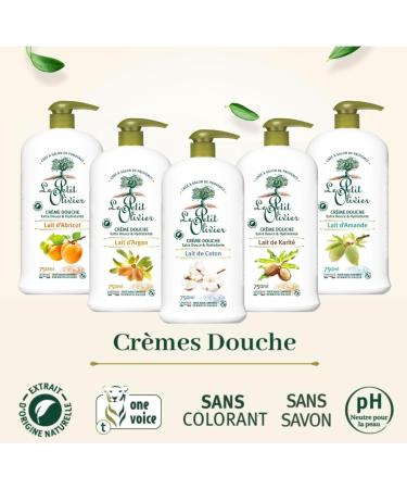 Le Petit Olivier Shower Cream Extra Soft Almond Milk 750 ml - Buy Online on SooperMarket.com