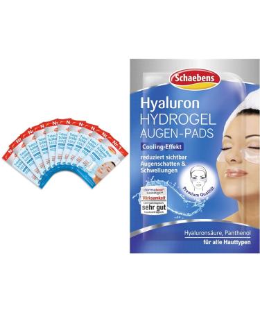 Schabens Totes Sea mask 10 x 15 ml & hydronon hydrogel eye pads cooling effect eye shadows and swelling up to 81% with hyaluronic acid and panthenol for all skin types 15 ml (10-pack) bundle with hyaluron hydrogel eye pads