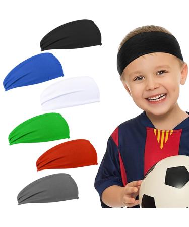 Llmsix 6 pieces of welding band children headband children sports headband for children soft breathable welding stand forehead stirring.