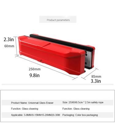 Magnetic Glass Cleaning Tool Window Cleaner Double-sided Household Double Layer Glass Cleaner For High-rise Buildings 20-30mm - Buy Online on SooperMarket.com