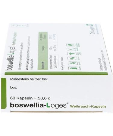 Buy BOSWELLIA-LOGES Frankincense Capsules - 60 Pieces (58.6g) for Natural Inflammation Relief | Fast International Shipping - Buy Online on SooperMarket.com