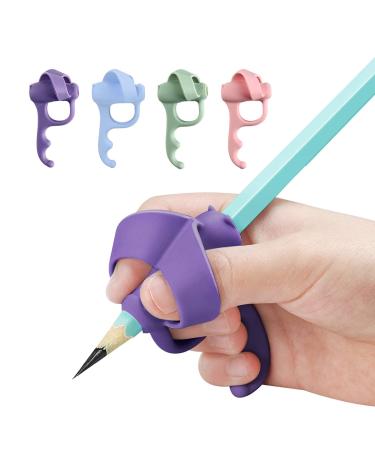Writing handle 4 pieces of writing correction tool silicone writing handle children writing aid handle pencil handles for office school preschool children manuscript