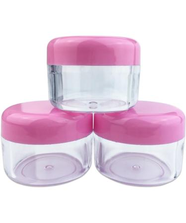 Buy Beauticom 30 Pack Clear 30ml Round Jars with Pink Screw Cap - Ideal for DIY Lip Balm Creams Lotions & More - BPA Free International Shipping - Buy Online on SooperMarket.com