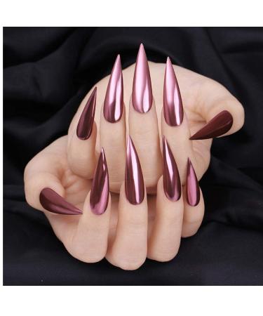 Rose Gold Nail Art Mirror Effect Powder Glitter Manicure Pigment Dust Decoration DIY Manicure 1g/Bottle
