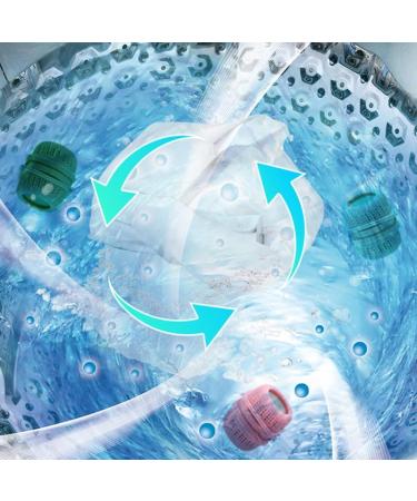 Washing Machine Laundry Ball New Fabric Softener Ball Dispenser for Washer Reusable Lint Remover Eco-Friendly All Natural Detergent Alternative for Washing All Kinds of Clothes (6PCS) - Buy Online on SooperMarket.com