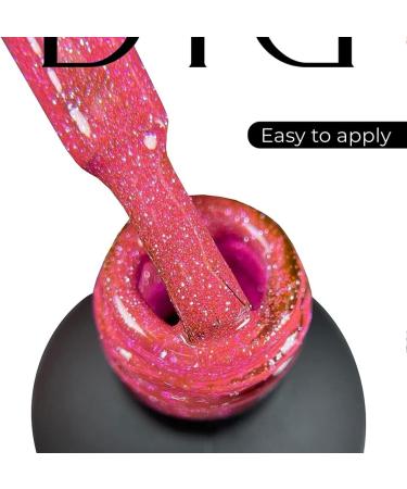 Didier Lab - Premium UV Gel Nail Polish - Brillant No. 11 - Gel Nail Varnish - Nail Art - Long-Lasting High Gloss Wear - Pink Gel Nail Polish - Gel Nails - Glitter Gel Nail Polish - Rich Pigment - Buy Online on SooperMarket.com
