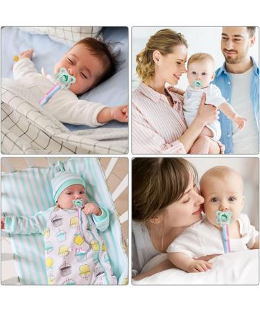 Vicloon Silicone Baby Dummy Pacifier Holder Clip Adapter - 12Pcs Transparent White - Buy Online on SooperMarket.com