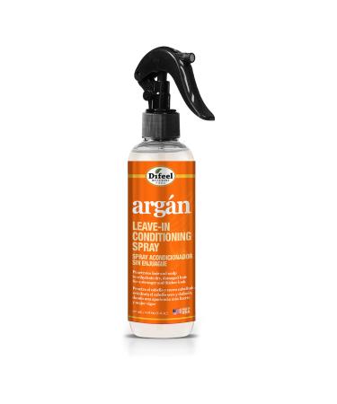 Difeel Argan Oil Leave in Conditioner Hair Spray 6 oz - for Dry Frizzy Hair - Deep Hydration Detangling Frizz Control Sulfate Paraben Phthalate Free