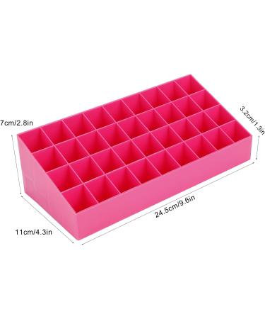 Alvinlite Lipstick Display Stand - 36 Space Pink Plastic Lipstick Organizer Rack for International Shipping - Buy Online on SooperMarket.com